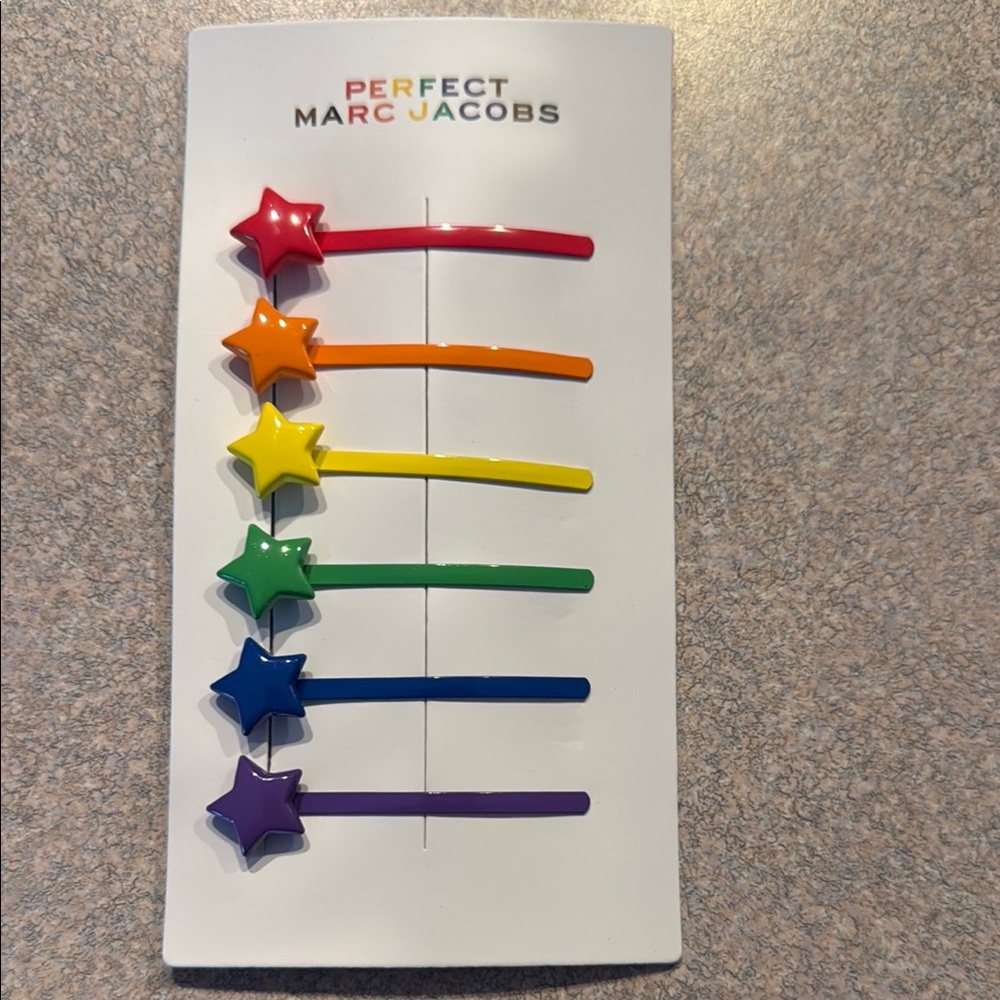 Marc Jacobs Rainbow Star Hair Clips